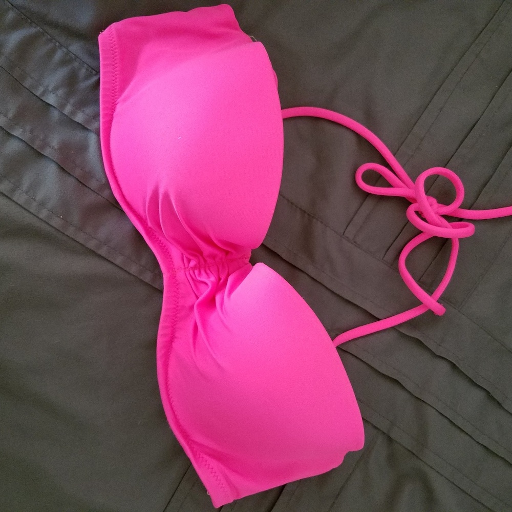 Victoria's Secret Bikini Top, 34B, hot pink